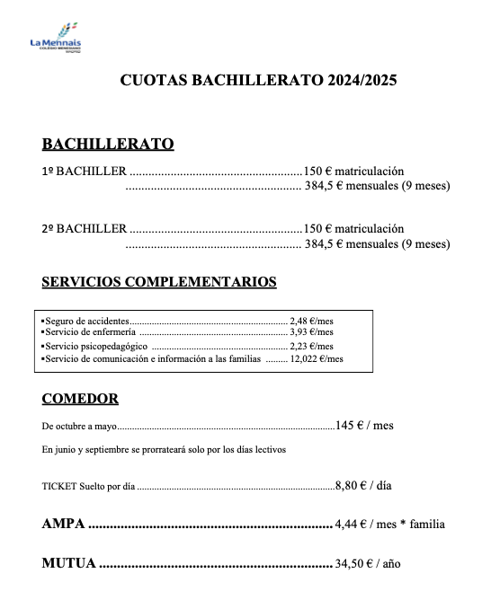 cuotas bach